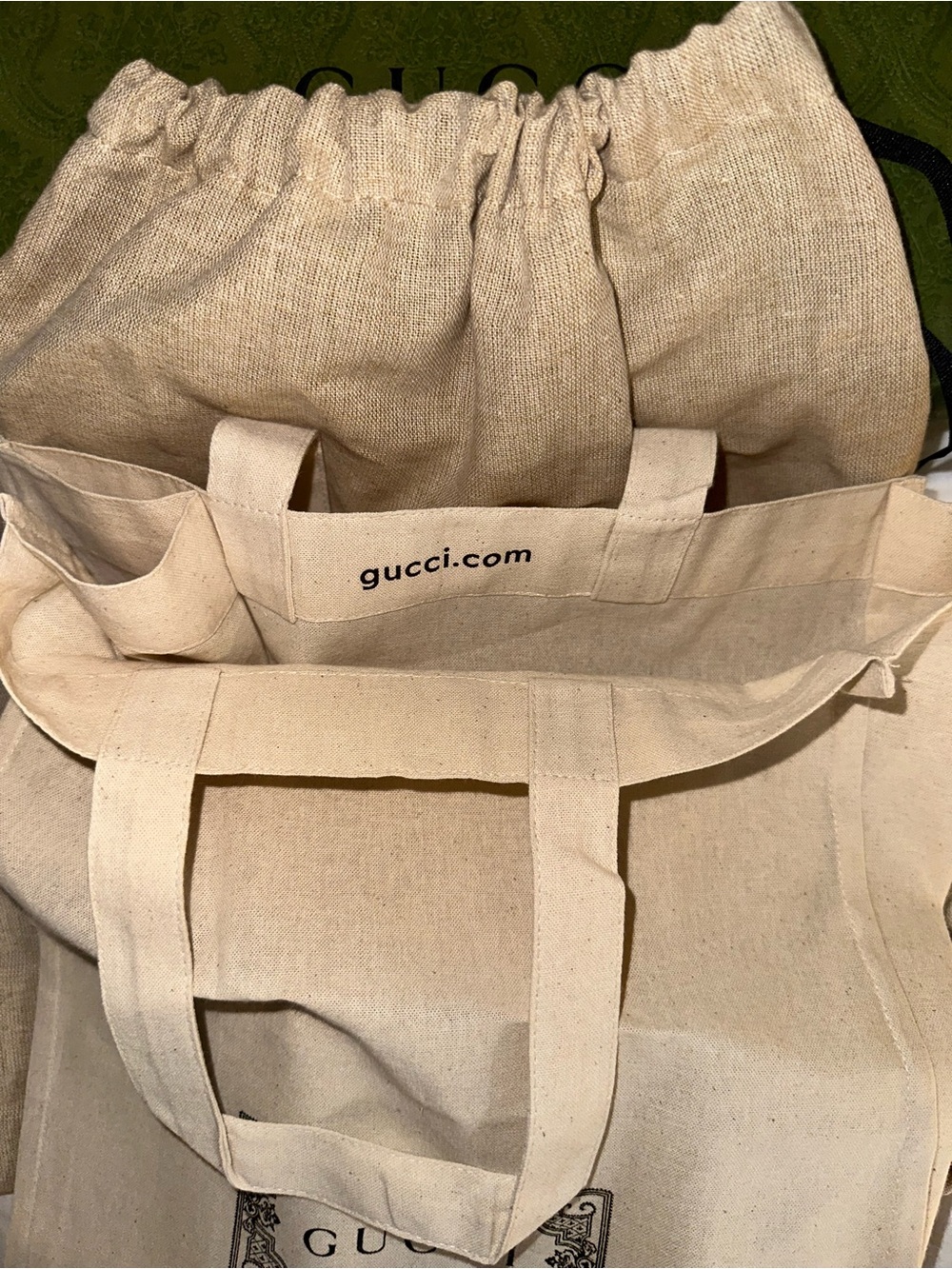 Gucci GG Ophidia Mini  Canvas Bag in Brown and Beige - Picture 6 of 8